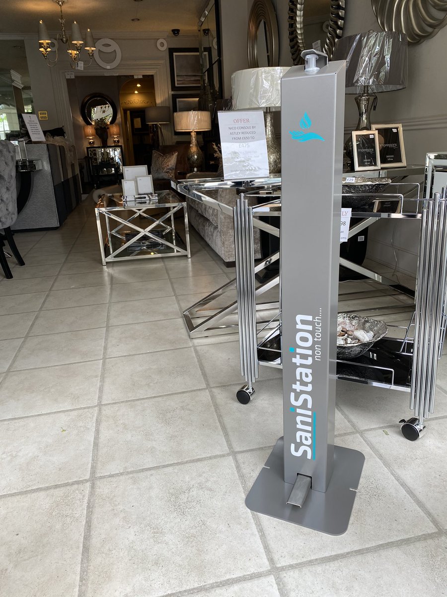Our Sanitiser Staions looking sleek in Louis Baron Retail stores. #covidsafe #returningtowork #sanitizer #sanitation