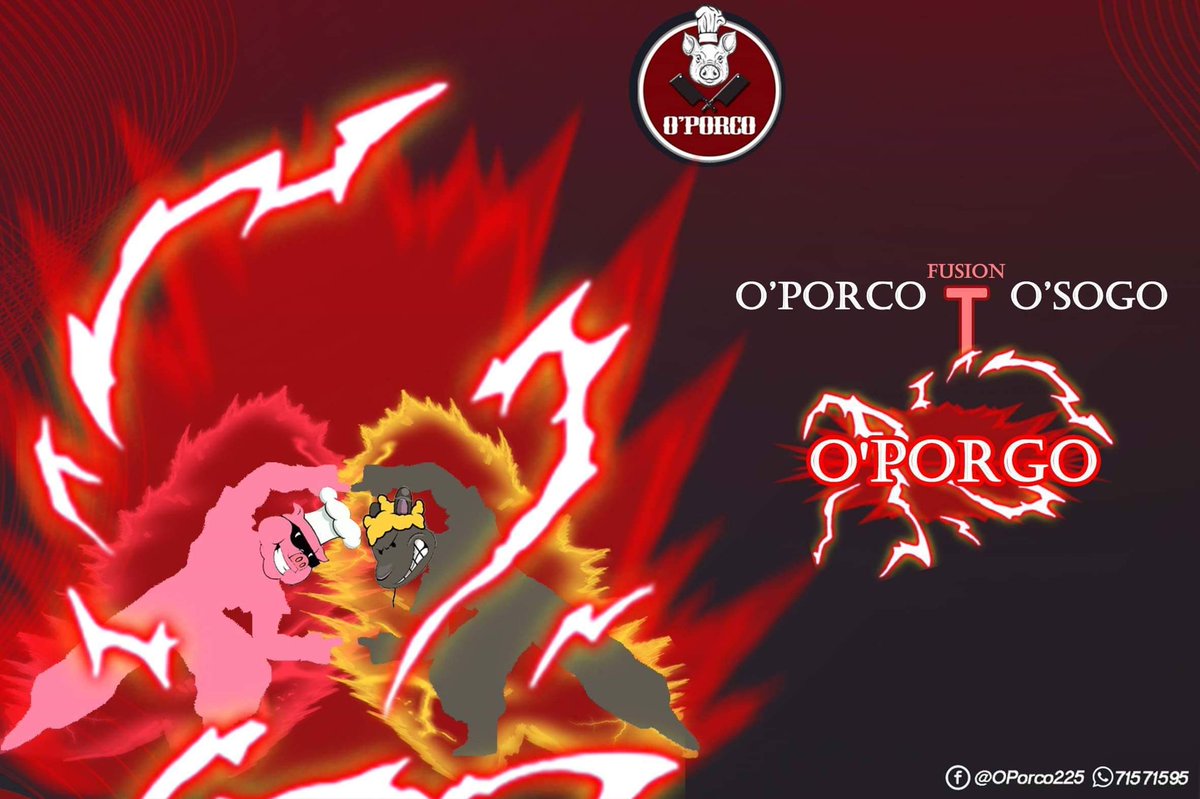 OPorco225's tweet photo. Si je fusionne avec O'Sogo comme dans DBZ on risque d'engendrer une nouvelle espèce rare : une sorte de "O'Porgo" porgotiquement savoureux ⚡⚡⚡⚡🔥🔥🔥

Affaire à suivre... 

En attendant... ⌛

☎️ 715 715 95 pour commandes et infos 
🛵 Livraisons via GLOVO ou au 715 715 95 https://t.co/U08OmBv13G