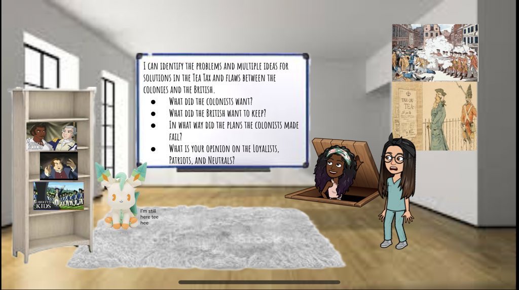 misssykes45's tweet photo. Students began creating their own virtual learning spaces on Monday. Two students asked to pair up to tackle current issues plaguing our nation. Also they made the connection of modern protests to the American Revolution. 4th graders get it. #BlackLivesMatter @FCPSEquity https://t.co/z1bJeJb8dC