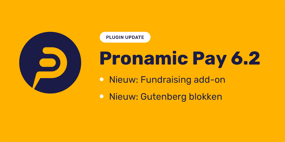 Nieuwe update voor Pronamic Pay. Versie 6.2 komt met de Fundraising add-on. Geef eenvoudig inzicht in #donaties of #crowdfunding campagnes op een #WordPress website. Meer info in de releaseblog: buff.ly/2XsS0fR