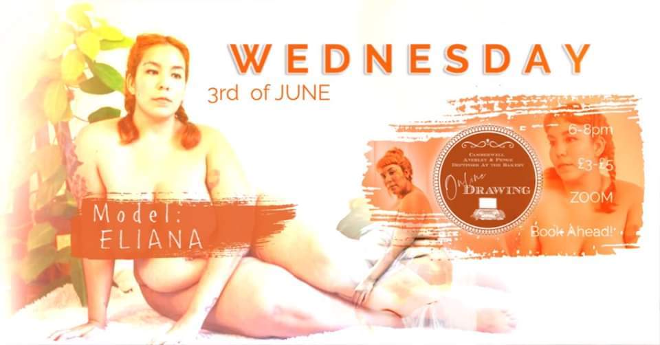 ✨ TODAY!✨

 #Wedneday 3rd June ~ LIFE-DRAWING ONLINE ~ modelling for us wonderful model ELIANA for a #Mix #POSES session ✨😍✨

 6-8pm ~ £3-5 ! 👩🏻‍🎨👨🏼‍🎨🎨Buy your tickets here 🎟️⬇️

bookwhen.com/camberwellifed…

#WednesdayMotivation #zoom #onlineclasses