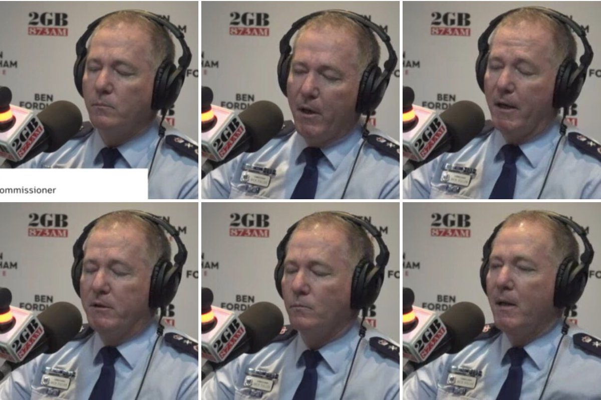 SaraJade_13's tweet image. 2GB “He wasn’t resisting arrest.”
Fuller “ Officers make mistakes. He’s got a good clean history. He had a bad day.”
2GB “Are you sorry?”
Fuller SHRUGS BL= I don’t know I don’t care. EYE BLOCKING= dislike, feeling threatened, not liking what he sees,  disdain. #Enablingbehavior