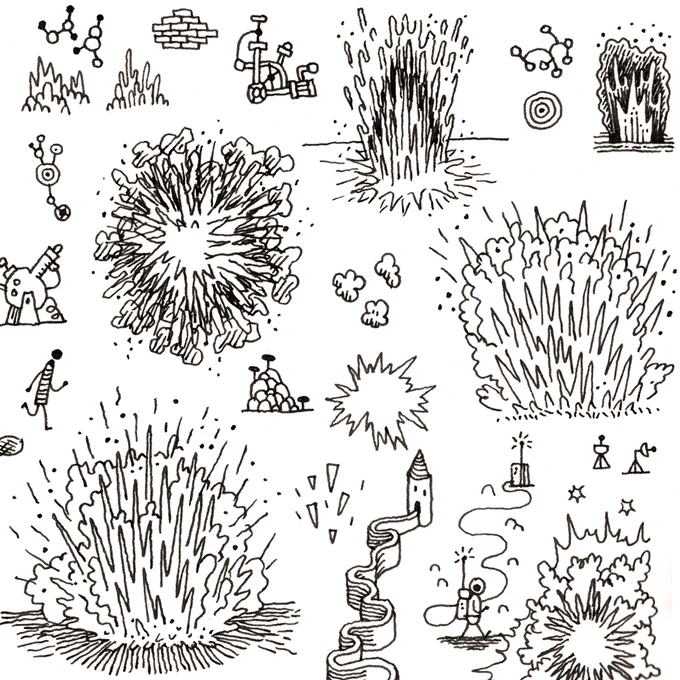 Some sketchbook explosions https://t.co/DkjC2gjpA7 