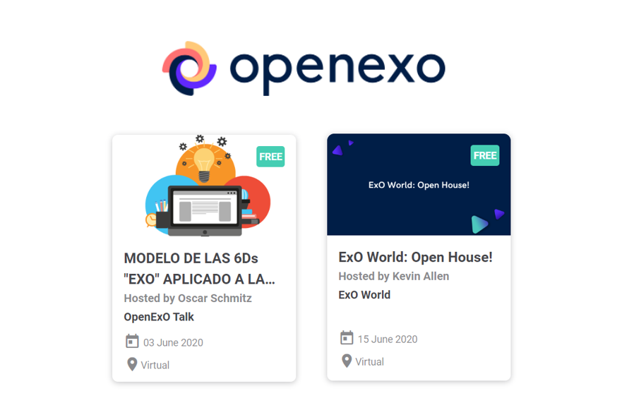 ExOEconomy's tweet photo. Participate in ExO events, learn from renowned speakers and meet the community in person. https://t.co/R2aybh06jj @OpenExO @SchmitzOscar @KIA84_ZA #ExOCommunity #ExOWorld #ExOEvents https://t.co/fJyrmVKFqv