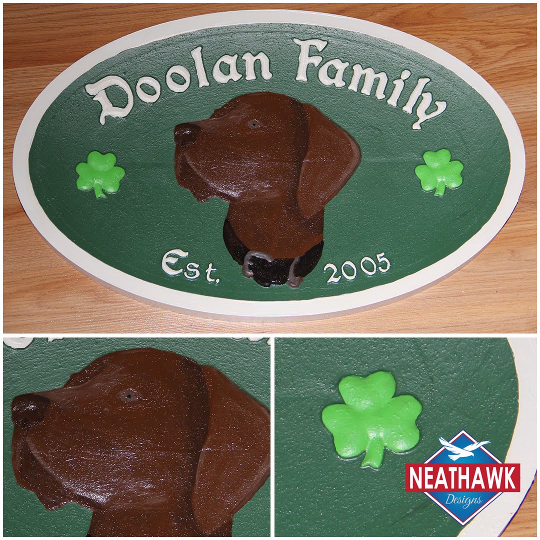2012 Sign
3D CNC routed Hand painted
 #MadeinTheBerkshires #sign #signshop #signmaker  #signofthetimes #dimensionalsigns #womanrunbusiness #womaninbusiness #womanbusiness #cncmachine #intheberkshires  #irish  #clover #chocolatelab #labador #handpainted #neathawkdesigns