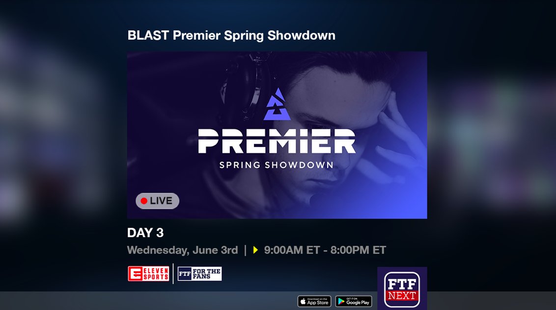 WatchFTFSports's tweet photo. Make sure to tune in to https://t.co/hsUogqnVYi or https://t.co/ZSoTyumWdM today to watch the all day event of the BLAST Premier Spring Series LIVE!
@Cloud9 @TeamLiquid https://t.co/PSUfgyUDUI
