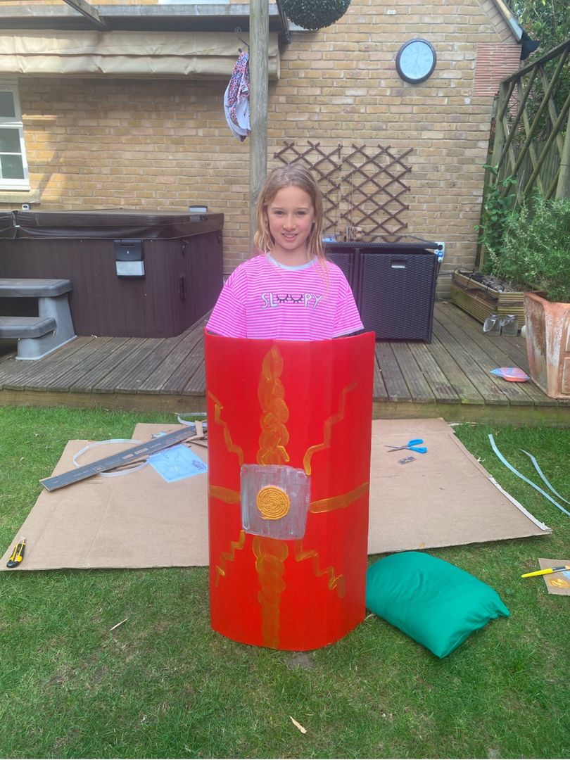 SchoolSherfield's tweet photo. As part of their #Romans topic, #Year3's half-term challenge was to research, design &amp; make their own Roman Shield.  They all enjoyed the task and made some fantastic creations! #SHFHistory #SHFYear3 #VirtualSchool #SherfieldAtHome https://t.co/S5kYJVDQS3