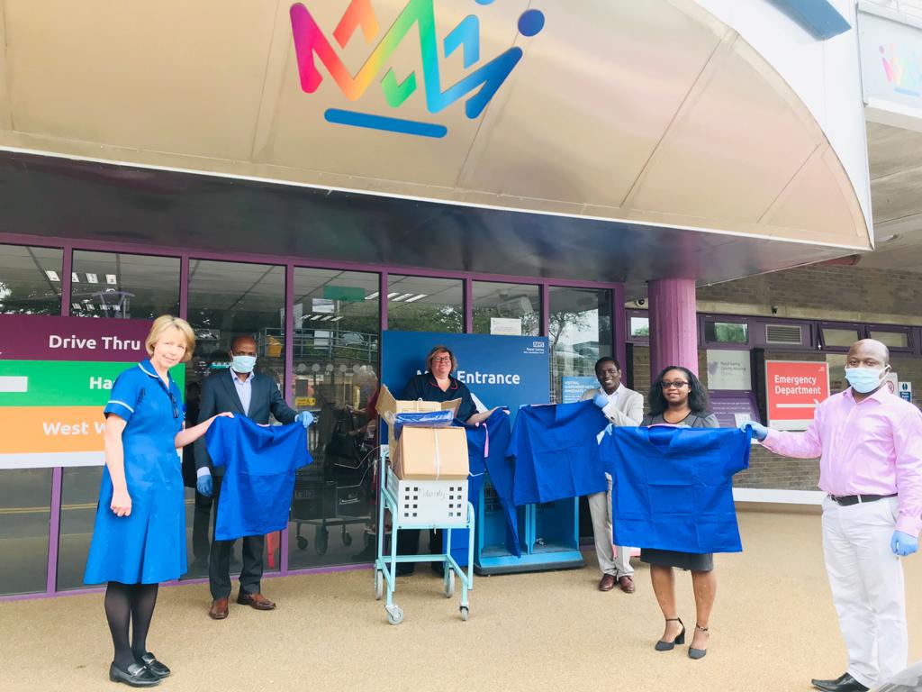 RoyalSurrey's tweet photo. A huge thank you to the Church of Pentecost UK who today popped by to donate 80 sets of scrubs to our hard working colleagues. This donation was organised by Miss Kalumbi, Obstetrician & Gynaecologist and is part of their #ICareWeek and is greatly appreciated by us all. π https://t.co/XTojSgJAZc