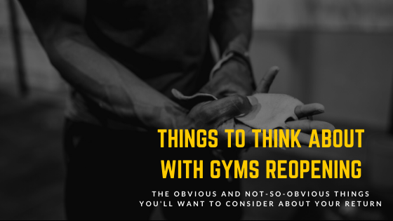 GotFUNCTION's tweet photo. With gyms set to reopen next week, there's probably a few things that might not have crossed your mind when it comes to your return.

We'll talk about your hands, and navigating the pull-up bar and barbells. Remember, things won't feel like you left them!

https://t.co/su7j5GRQx3 https://t.co/SLT0IlVKri