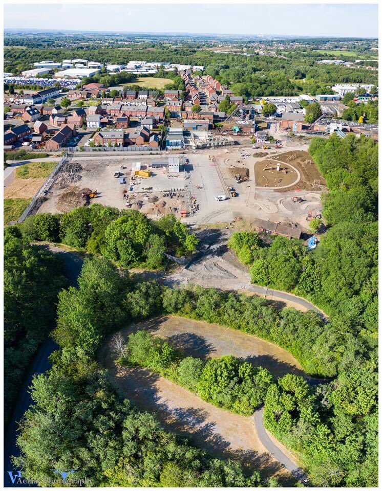 ian_webster's tweet photo. Work is well underway on the £3 million revamp of the former Snibston Museum site in Coalville which will include a zero waste café and cycling/walking routes.
@NWLeics @leicslive @Century_Theatre https://t.co/efAYjy2Yzh