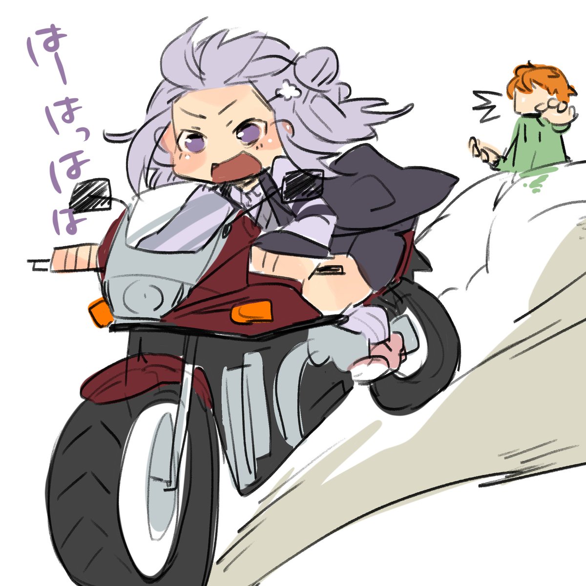 「シリーズ5
盗んだバイクで走る六花ちゃん #六花ギャラリー 」|ロディ＠piquantのイラスト