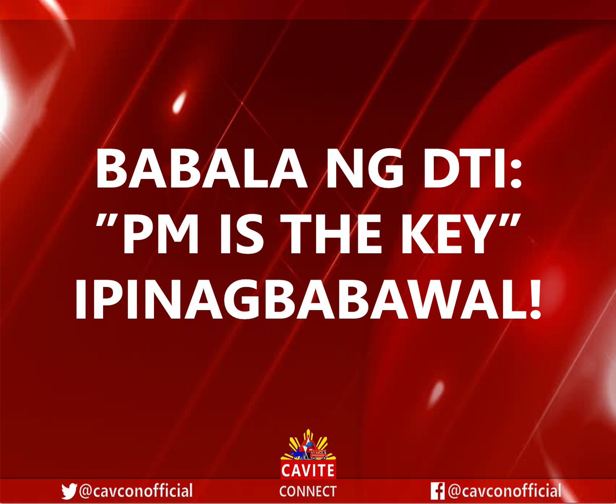 cavite_connect's tweet photo. PM IS THE KEY? Labag sa batas ang ginagawa ng ilang online sellers na hindi paglalagay ng presyo sa ibinebenta nila, ayon sa Department of Trade and Industry.

READ MORE: https://t.co/HpsZfNZkAR https://t.co/KuZqKfbvNm