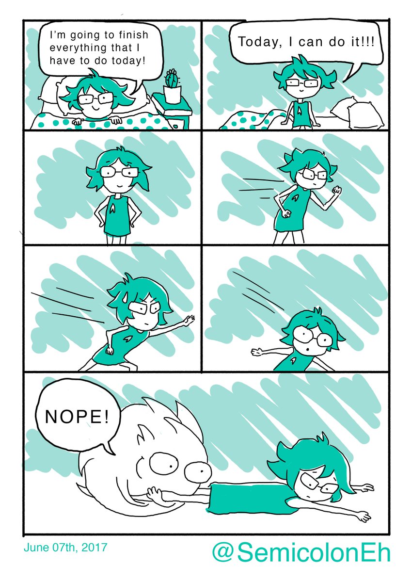 SemicolonEh's tweet photo. #Zuley Living with #Depression #semicolon
The little furry blob is Zuley's #depression .

Decided to make English versions of the Zuley comics.
Check out the Dhivehi version below. 1/2 https://t.co/xR5k7OQOzb