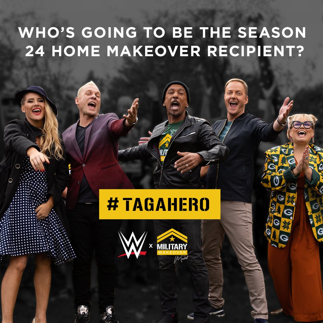 MilitaryMkover's tweet photo. The countdown is on! π₯
The application to #TagAHero has closed and we're reading through nominations to find our next recipient. Tune in on Facebook on July 13th to find out from @LaceyEvansWWE and @Montel_Williams if YOU have been chosen to receive a #MilitaryMakeover. https://t.co/D3nL3qc8WG
