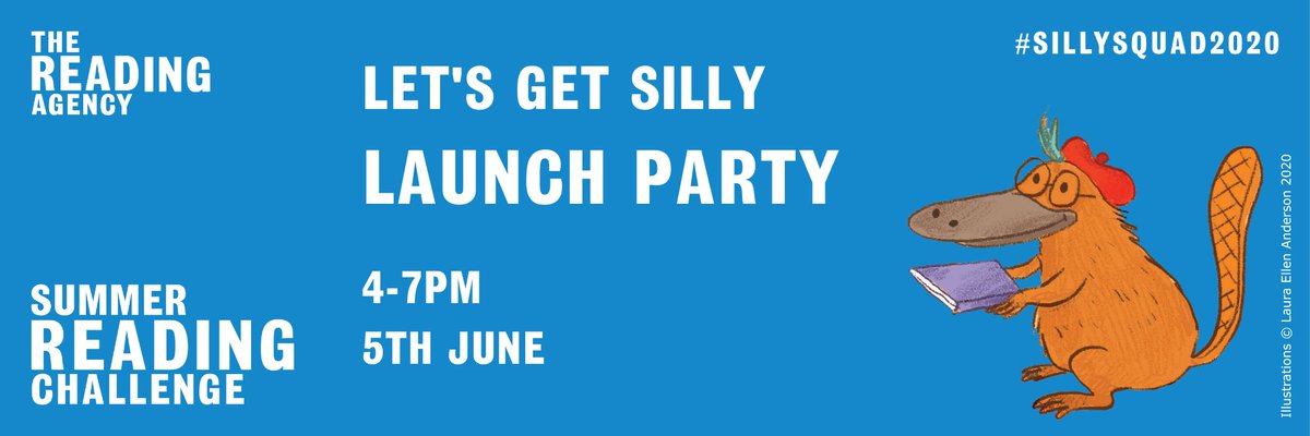 Are you ready to join the #SillySquad? The schedule for our #SummerReadingChallenge Launch Party has been announced, and it's going to be seriously silly! Join us on Facebook on 5 June to catch all the fun - and check out the schedule of silliness here: readingagency.org.uk/news/media/the…