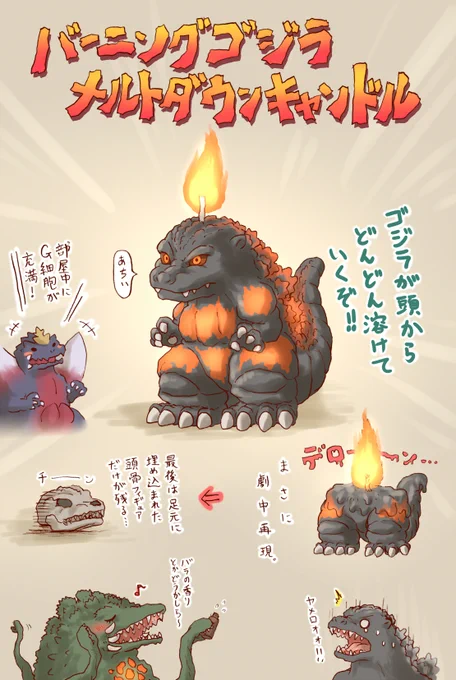 ここで唐突に昔描いた個人的にほしいゴジラグッズ落書き
だれかつくって 