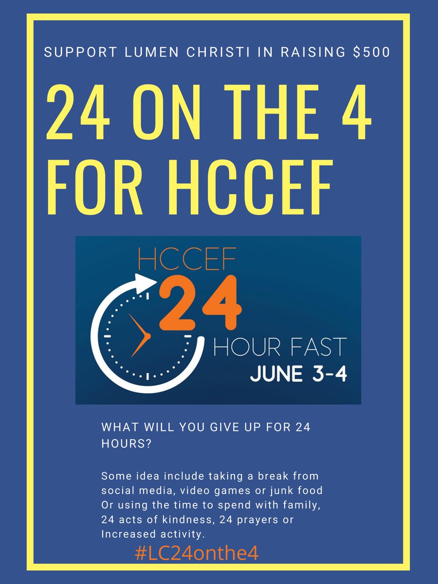 Join us tmrw as we go for #LC24onthe4 to raise funds for HCCEF! Our goal is $500! If you are able to donate click this link: canadahelps.org/en/charities/H…