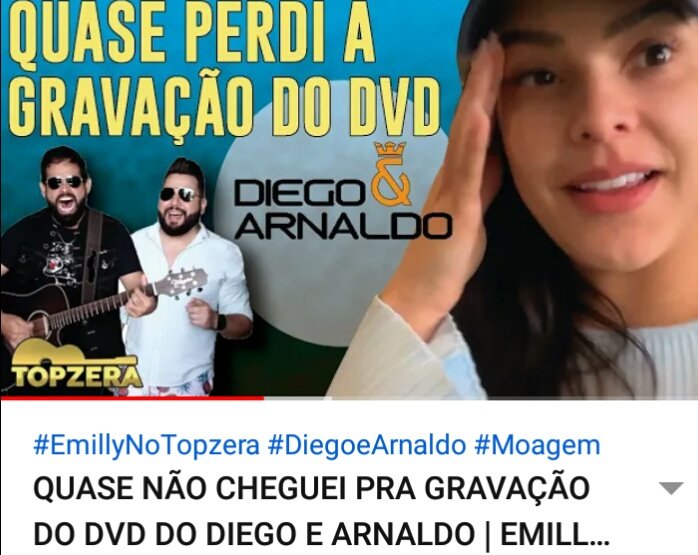 TopzeraSert's tweet photo. Mais uma entrevista incrível para relembrar!
@emillyaraujoof mostrou os bastidores da gravação do DVD Moagem da dupla @diegoearnaldo e compartilhou o sufoco que passou para chegar a tempo no show.

Canal @TopzeraSertane1
 https://t.co/SGS26MDu6D

https://t.co/mr90RHSiMh https://t.co/2cMdtg3RUn