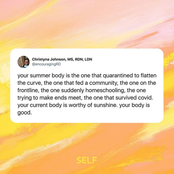 CrisisTextLine's tweet photo. Your summer body is the one you have. But we know it's not always easy to feel good in it. Struggling with body image during this time? Text SHARE to 741741 to reach our Crisis Counselors. A crisis to you is a crisis to us. https://t.co/CxhPR0WrSc