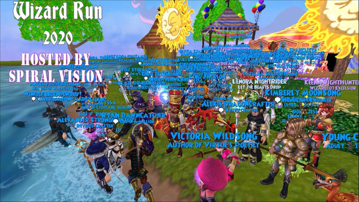 MysticTiger93's tweet image. Did you miss the @thespiralvision @AroundTheSpiral Wizard Run? Or want to re-live the memories we made as we caroled, defeated Nightshade's sinister plan and ran around Wizard City? The video recap is up now! youtu.be/dgektWwPu0c