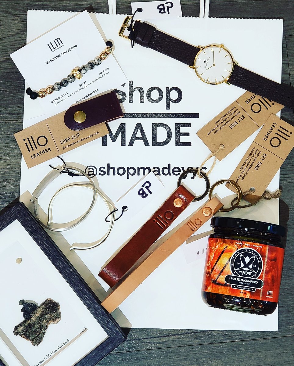 No Calgary Night Market No problem our shop has you covered for your Father's Day gift ideas! <a href="/shopmadeyyc/">shopmadeyyc</a>
<a href="/illoleather/">Sara Nishi</a> @ilmjewelry <a href="/oiljefe/">OilJefe</a> @pebbleandbee.natureart @dapperandbloke 
Stop by and see what we can put together for you! 
#shoplocal #shopmadeyyc #yyc #elbowriver