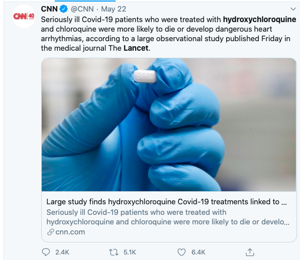 JordanSchachtel's tweet photo. ALL of this was fake news, supported by a fake study. Will CNN, MSNBC, etc issue a correction and retract their reporting? Of course they won't. In this day and age, sadly, you cannot whatsoever give the benefit of the doubt to the corporate press. https://t.co/o5Xn7mIkqB