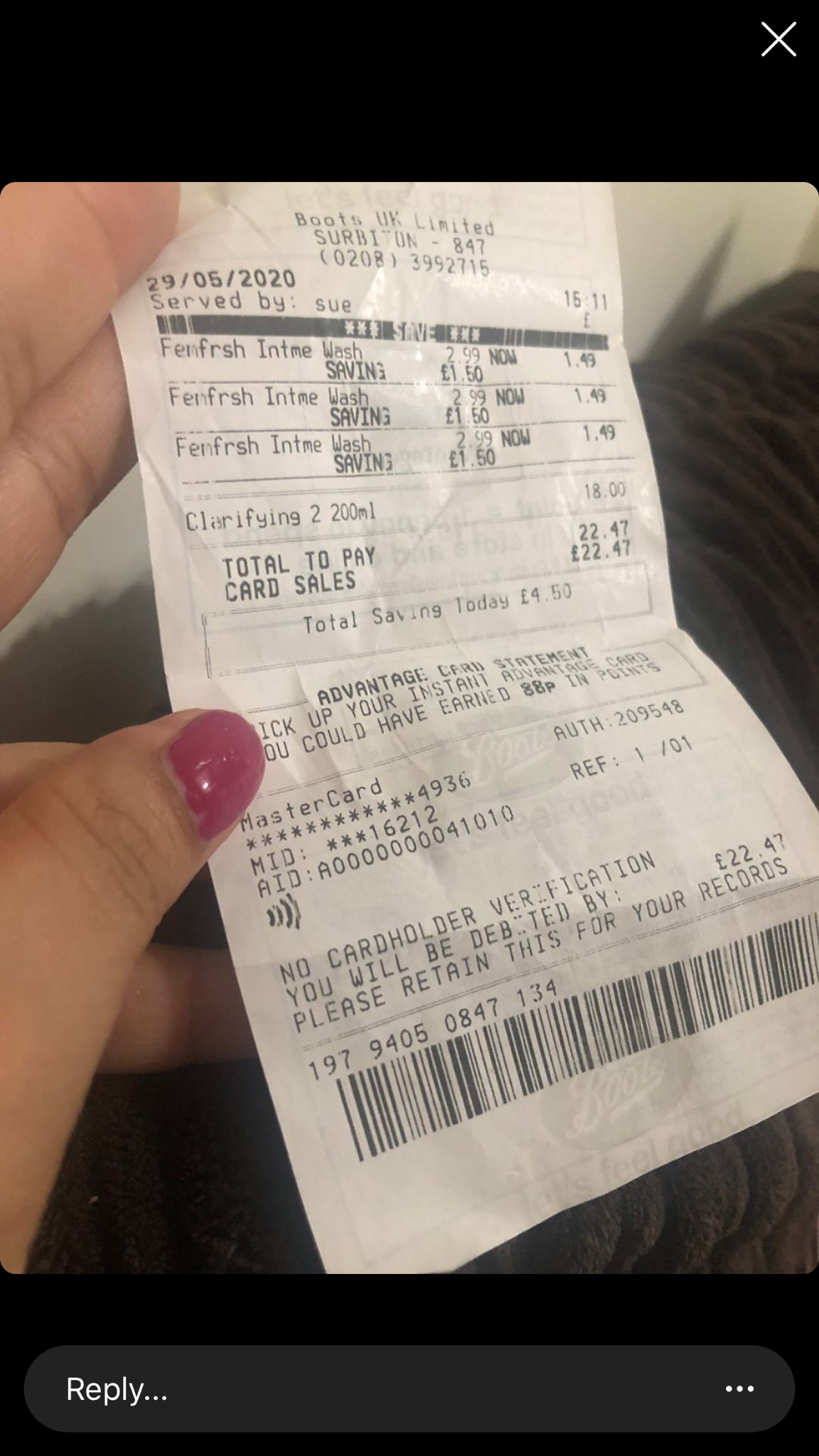 Achint on Twitter "I have purchased a Clinique but have been charged