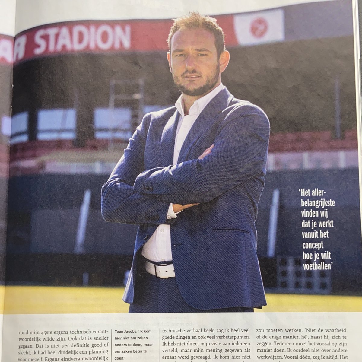 Vandaag een artikel in de VI over onze werkwijze bij het scouten van spelers #almerecity #ontwikkelen <a href="/AlmereCityFC/">Almere City FC</a>