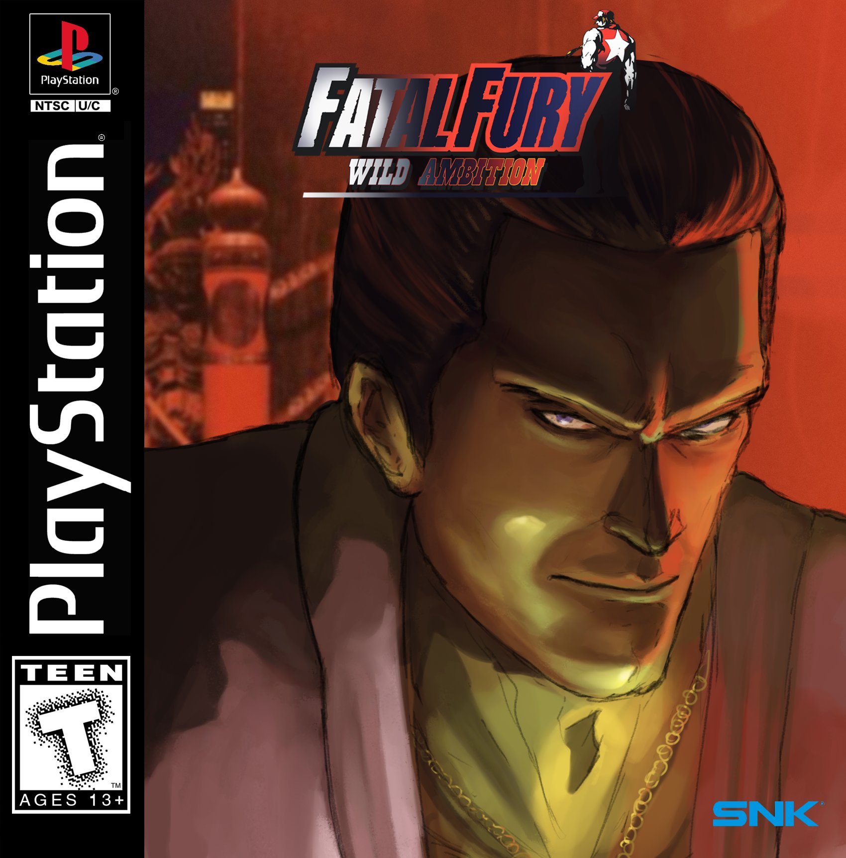 X 上的John Sex：「Another #redrawgameboxart, this time Fatal Fury Wild Ambition   / X