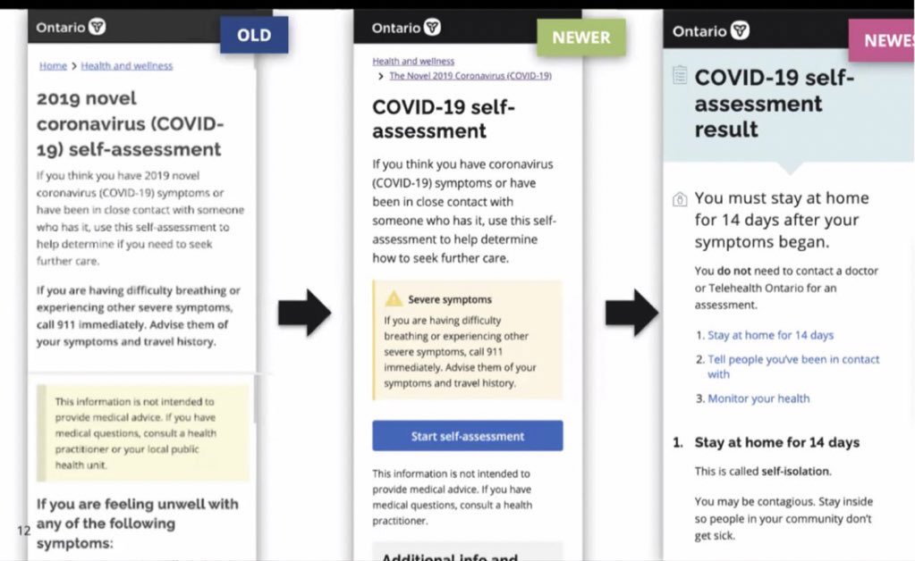 navbarbar's tweet photo. I was super impressed by @spncrd’s @CivicTechTO talk about the Ontario Covid 19 Self Assesment tool! It’s open source - do check it out ! https://t.co/V4t2FJnaSM #ontario #Covid_19 #usabilitytesting #mobilefirst #civictech #gatsbyjs https://t.co/J2NWmKQMm3