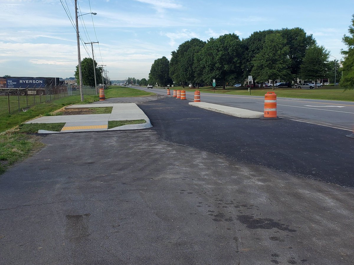 Ground work is finished on the new and improved transit stop at Fourche Dam Pike and Lindsey Road - shelter and bike storage racks are coming soon.