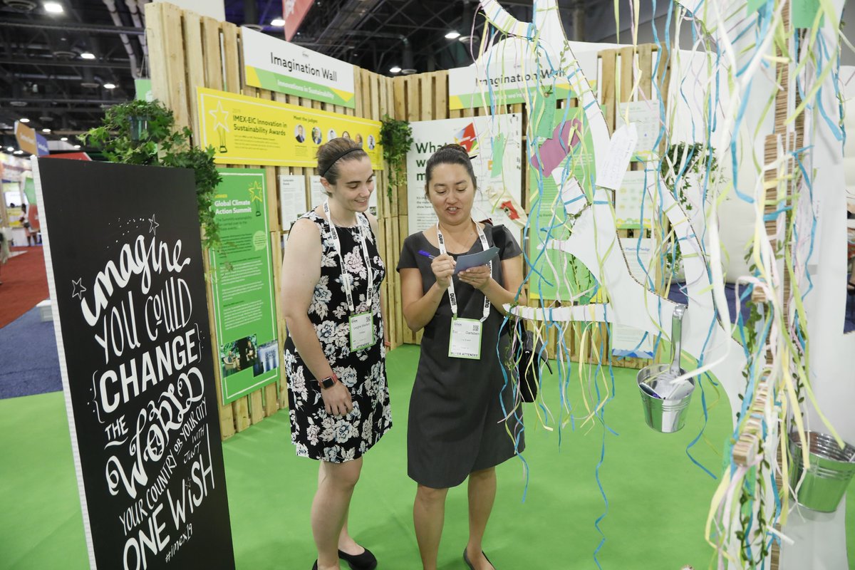 Flashback to an amazing example of how #exhibitions bring us together from the 2019 Sustainability Village at IMEX America. #ExhibitionsDay #GED2020 <a href="/GreenMeetings/">EIC Centre for Sustainable Events</a> <a href="/IMEX_Group/">IMEX</a> <a href="/GED_2020/">Hiroki Honda</a> @ExhibitsMeanBiz