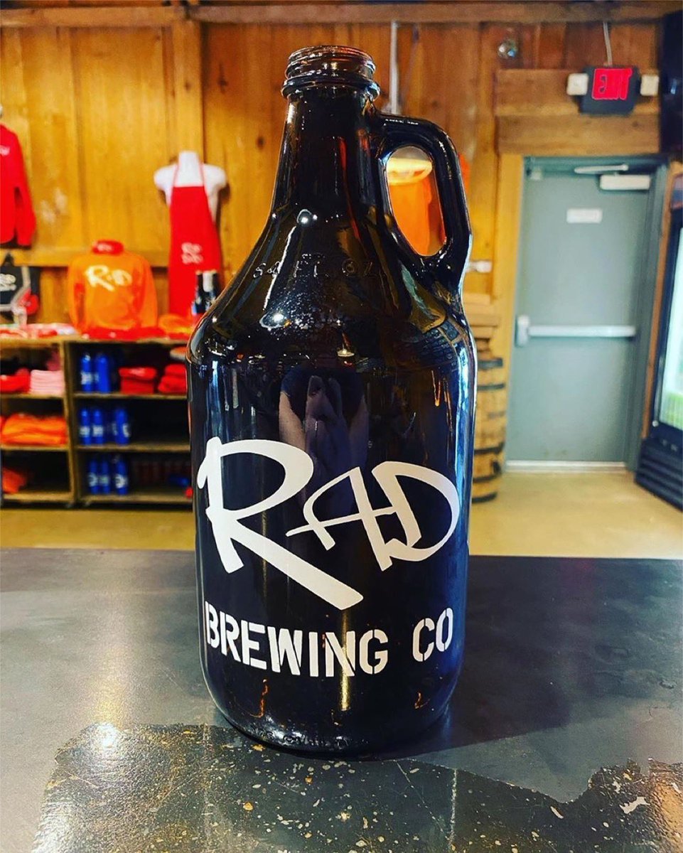 RadBrewCo's tweet photo. Every WEDNESDAY, growler fills are just $7! Get one of our new brews or any growlerable brew in a 64 oz container to go for just $7.

But we can do you one better!  If you are a lifetime RAD MUG CLUB MEMBER, you can get that same growler fill for just $5. https://t.co/WXRfUmUqv4