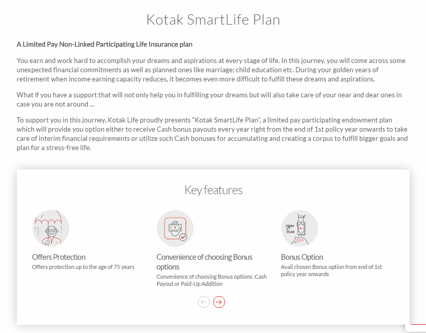 smart life plan best for person near to the retirement.