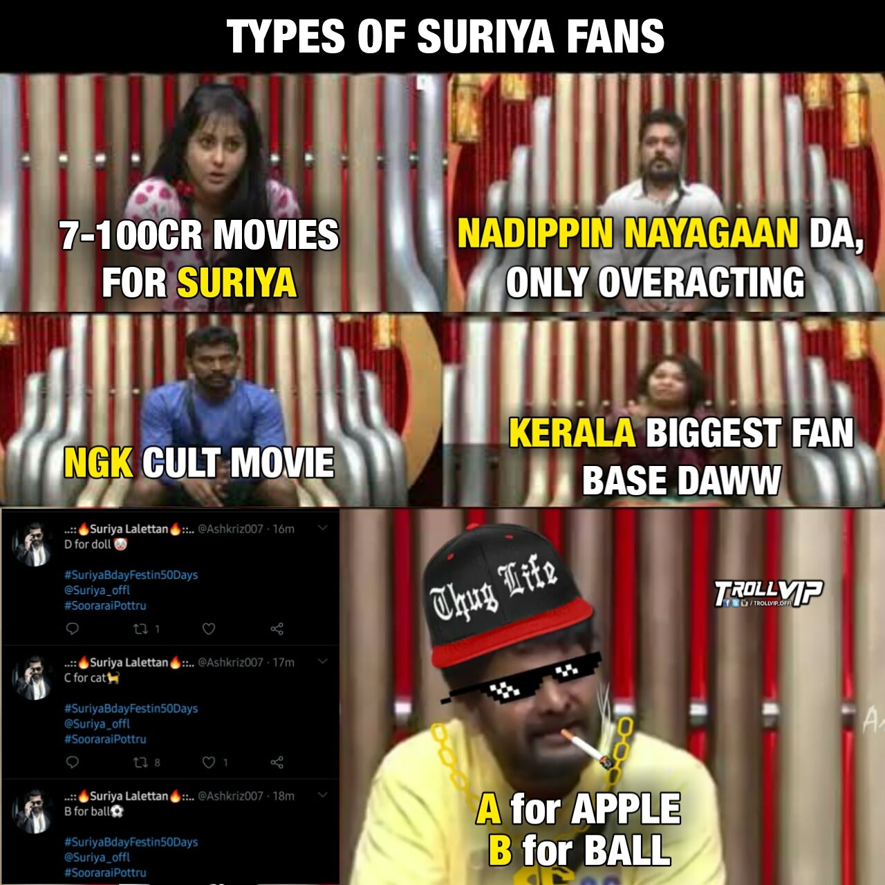 Tʀᴏʟʟ Vip A For Apple B For Ball C For Cat Suriyabdayfestin5odays