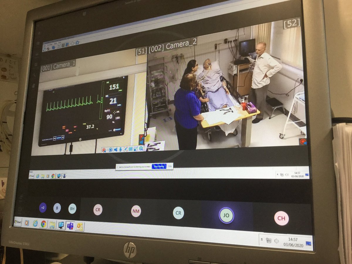 ECTSimCentre's tweet photo. Just successfully finished out first Simulation teaching session for our IMTs using Microsoft Teams https://t.co/xJ9VUPFf1H