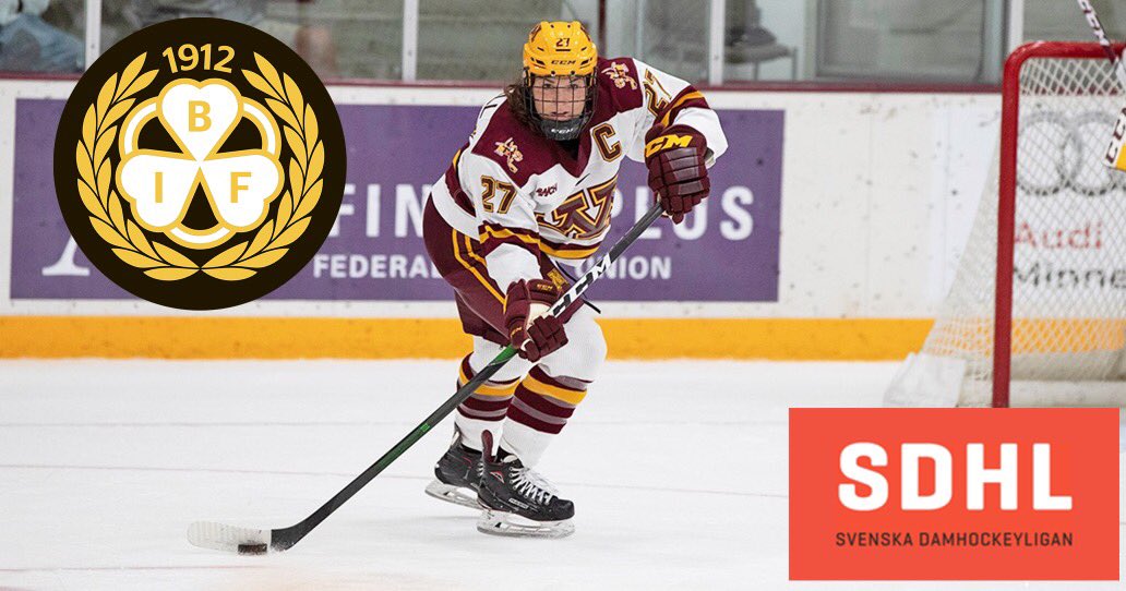 Patti Marshall signs with Brynäs IF in the SDHL! The three time WJC-U18 medal winner and Captain of Team USA U18 and the University of Minnesota will bring talent and leadership to Brynäs this upcoming season! #93HS #WomensHockey #SDHL