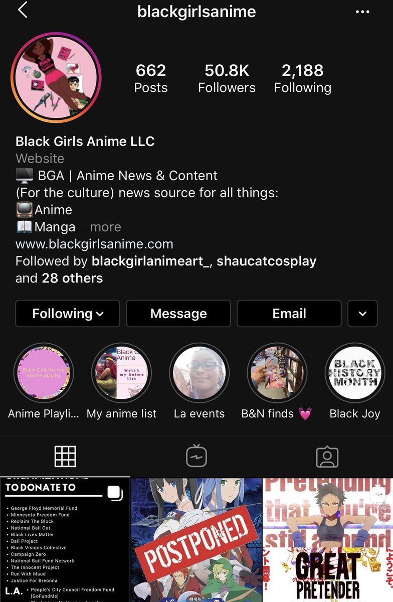 Black Girls Anime - anime news and content!  @blackgirlsanime