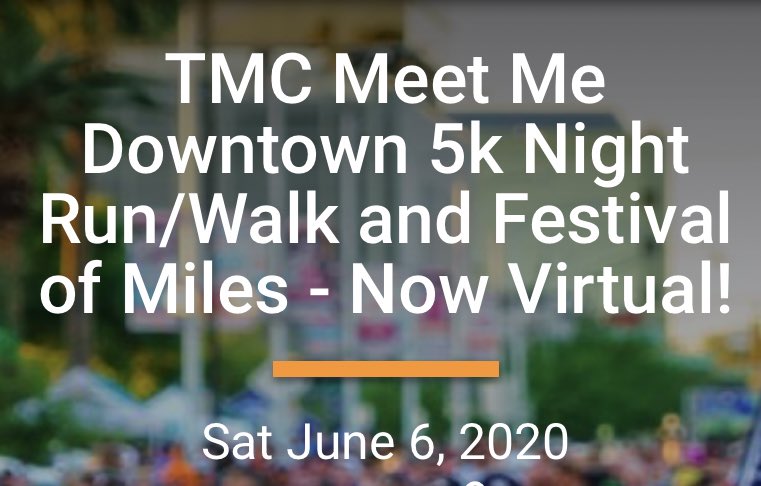 totallytucson's tweet photo. Happy Wednesday, #Tucson! It’s #GlobalRunningDay! Celebrate by going for a run and train for TMC Meet Me Downtown (VIRTUAL) 5K Race June 6. SoAZ Roadrunners. Registration open thru 6/4. Pick up medal etc. after your run. https://t.co/djieHw6BEZ @runtucson @runningday #tucsonruns https://t.co/0QoJ3S0QDx