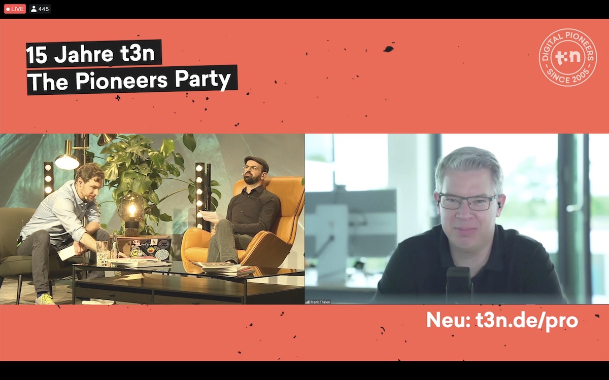 nickweisser's tweet image. Herzlichen Glückwunsch zum 15. Geburtstag liebes @t3n  Magazin Team! Live Stream unter t3n.de/godigital/ ohne Anmeldung. #t3n #digital #pioneers #party