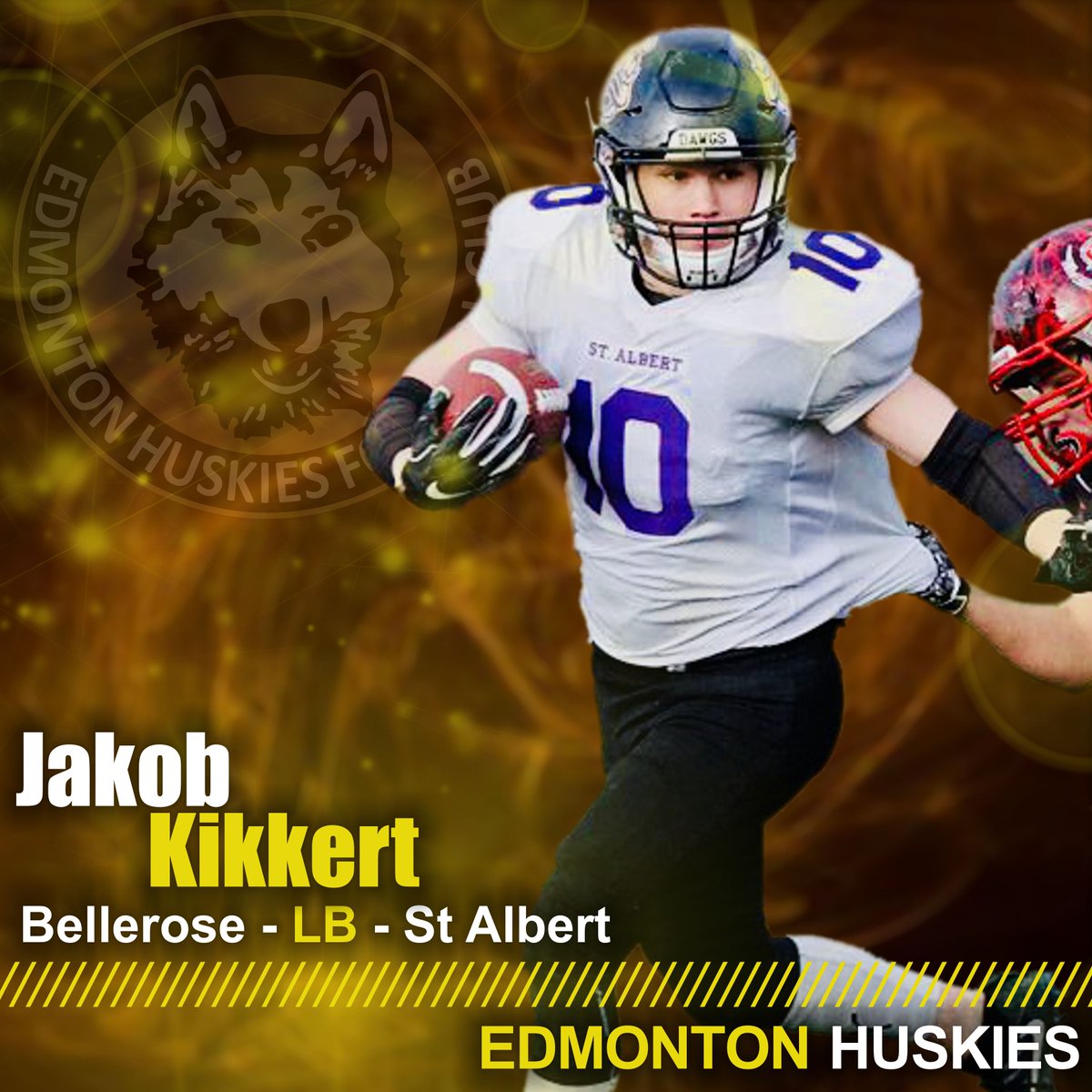 Edm_Huskies's tweet photo. The #DawgPound is excited to announce the #cjflsigning of Jakob Kikkert #HuskiePride #WelcomeToThePack https://t.co/avOCpinrNK