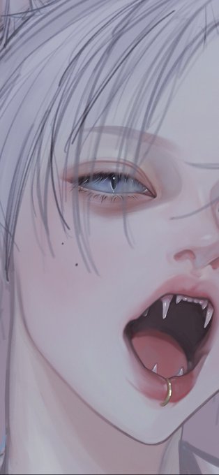 「青い眼 舌ピアス」のTwitter画像/イラスト(人気順)