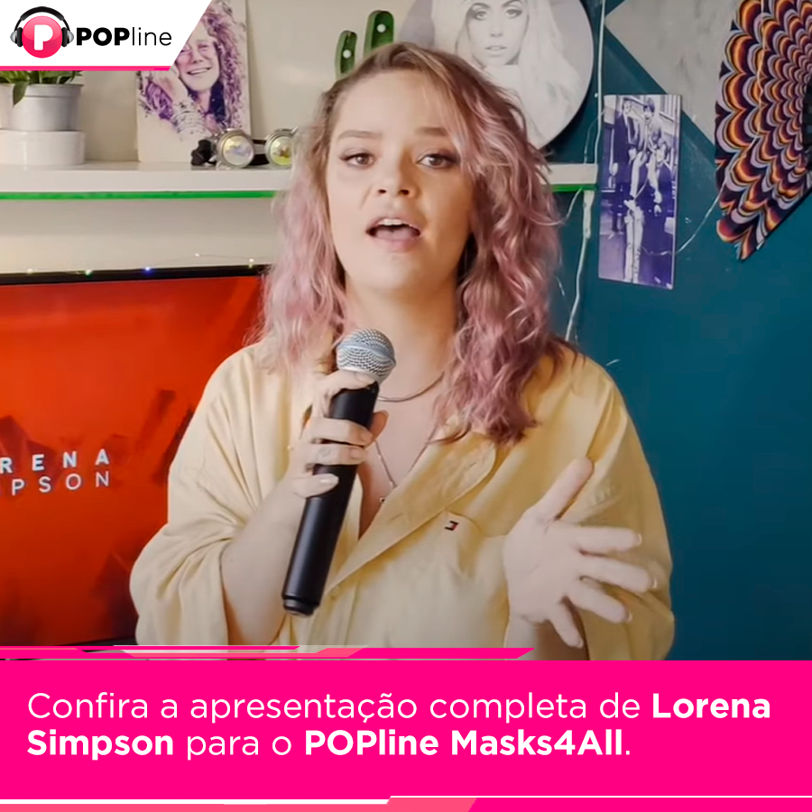 POPline's tweet photo. Durante o último domingo (31/5), nós tivemos a participação da maravilhosa @LorenaSimpson no #POPlineMasks4All e ela cantou muita coisa pra gente, incluindo uma faixa inédita. Confira a apresentação completa: https://t.co/MepmKexCmo https://t.co/edK9dhCwYz