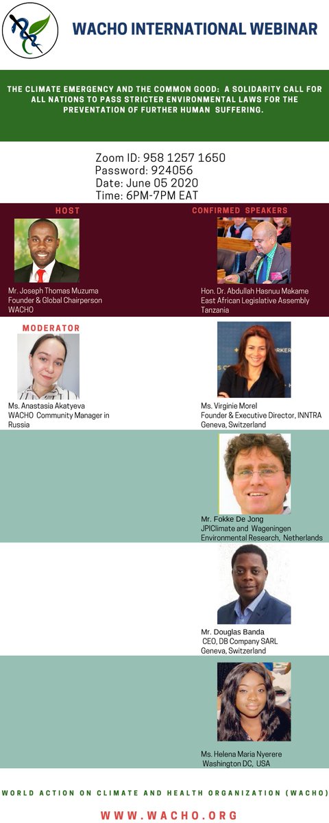 WACHO Headquarters (@wacho_org) on Twitter photo Another WACHO webinar June 05 2020 @dr_muzuma <a href="/wacho_muhas/">WACHO MUHAS</a> @sua_wacho <a href="/UdsmWacho/">WACHO-UDSM</a> <a href="/dr_makame/">Dr. Abdullah Hasnuu Makame</a> <a href="/fokke/">life</a> <a href="/JPIClimate/">JPI Climate & MAGICA</a> <a href="/SwedeninTZ/">Sweden in Tanzania</a> <a href="/GlobalPeace/">Global Peace Foundation</a> <a href="/EUinTZ/">EU in Tanzania</a> <a href="/forumcctz/">ForumCC</a> <a href="/CANTanzania/">CAN-Tanzania</a> <a href="/halimatahir98/">Halima 🥀</a> @Hellen84905282 @AdaptClimate <a href="/AfricaCRP/">ClimateRealityAfrica</a> <a href="/europeaid/">@europeaid</a> <a href="/UnitedNationsTZ/">UN Tanzania 🇺🇳</a> <a href="/UNEP_Africa/">UN Environment Programme in Africa</a> <a href="/AF_NGO_Network/">AF Civil Society Network</a> Another WACHO webinar June 05 2020 @dr_muzuma <a href="/wacho_muhas/">WACHO MUHAS</a> @sua_wacho <a href="/UdsmWacho/">WACHO-UDSM</a> <a href="/dr_makame/">Dr. Abdullah Hasnuu Makame</a> <a href="/fokke/">life</a> <a href="/JPIClimate/">JPI Climate & MAGICA</a> <a href="/SwedeninTZ/">Sweden in Tanzania</a> <a href="/GlobalPeace/">Global Peace Foundation</a> <a href="/EUinTZ/">EU in Tanzania</a> <a href="/forumcctz/">ForumCC</a> <a href="/CANTanzania/">CAN-Tanzania</a> <a href="/halimatahir98/">Halima 🥀</a> @Hellen84905282 @AdaptClimate <a href="/AfricaCRP/">ClimateRealityAfrica</a> <a href="/europeaid/">@europeaid</a> <a href="/UnitedNationsTZ/">UN Tanzania 🇺🇳</a> <a href="/UNEP_Africa/">UN Environment Programme in Africa</a> <a href="/AF_NGO_Network/">AF Civil Society Network</a>