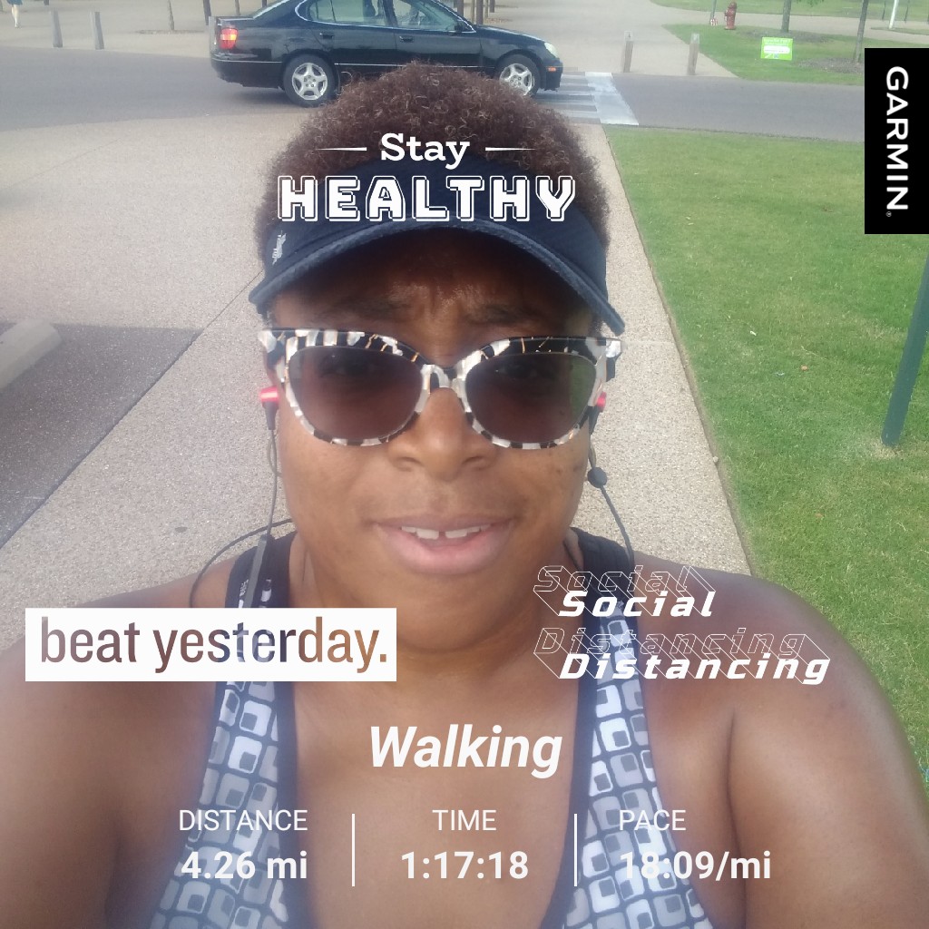 JGlassN2Math's tweet photo. Walk is done! #GetMovingMemphis #garmin #beatyesterday #strategicwalker #shadeismyfriend @GirlTrek @achievement @MemRiverParks https://t.co/NwKoGWew1h