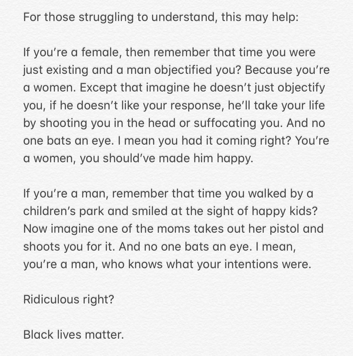 BLACK LIVES MATTER. #blacklifematters