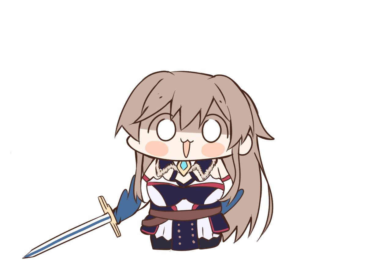1girl weapon sword solo long hair blush stickers holding weapon  illustration images