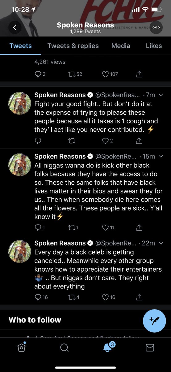 Spoken Reasons Don’t he owe another  in this thread some money or sumn. (Eman Hudson) More importantly: They do not want us to hold them accountable. That’s what EYE got from this. And we gone keep right on doing it! Funny how them tweets got deleted