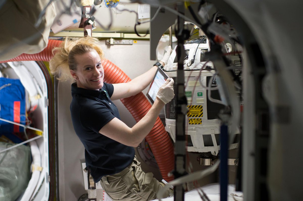 NASAJohnson's tweet photo. She spent 115 days in space in 2016, but NASA astronaut Kate Rubins is looking to add some more! @Astro_Kate7 is scheduled to launch this October for her second trip to the @space_station. 🛰️
https://t.co/Hc6tgUodyl https://t.co/PjmNeGolO0
