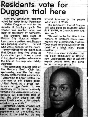 And it was a controversial idea, even within the black community: there were arguments about it in the  @BayStateBanner. But the trial went forward—it was believed to have been the first time Boston’s black community convened its own independent forum for justice.